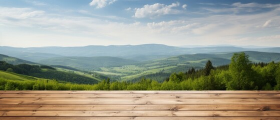 panorama of the mountains