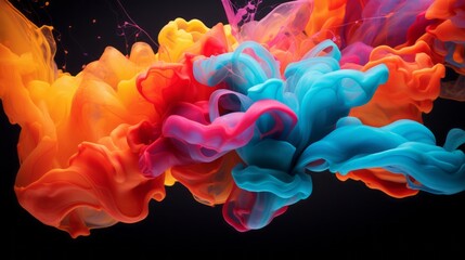 ink blow cloud background