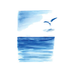 marine watercolor background5