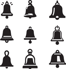 Bell Icon vector illustration black color
