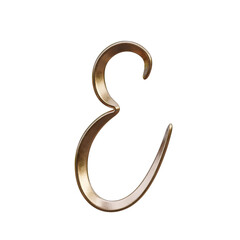 Fototapeta premium Luxury Gold 3D Alphabet or Lettering