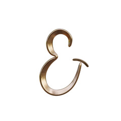 Naklejka premium Luxury Gold 3D Alphabet or Lettering