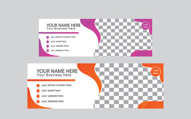 Business Corporate Company Identity professional email signature design template