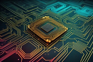 Background technology future electronics made with Generative AI