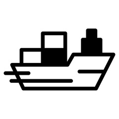 cargo ship icon. sea transportation symbols. oil tanker and lng tanker