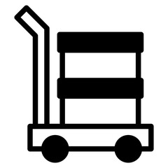 cargo weight icon symbol for graphic and web design 