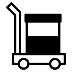 cargo weight icon symbol for graphic and web design 