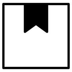 Box line icons. Empty open shipping box or unboxing line art