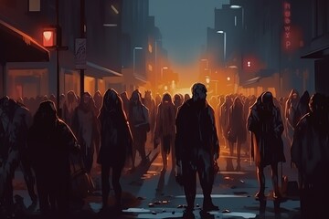 Happy Halloween Concept. Halloween Background. Halloween Theme. Generative Ai