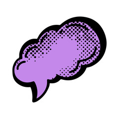 Pow Speech Bubbles Vector Illustration