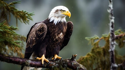 Bald Eagle Wild Animal - Generative AI