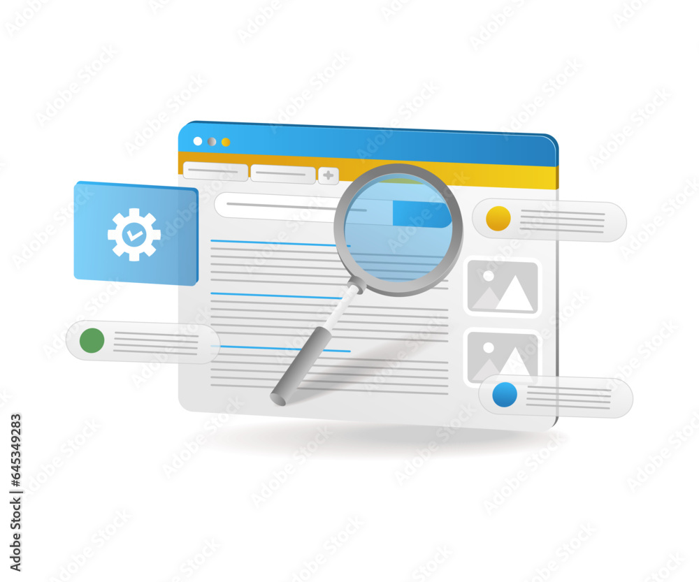 Poster search for information in the browser dashboard