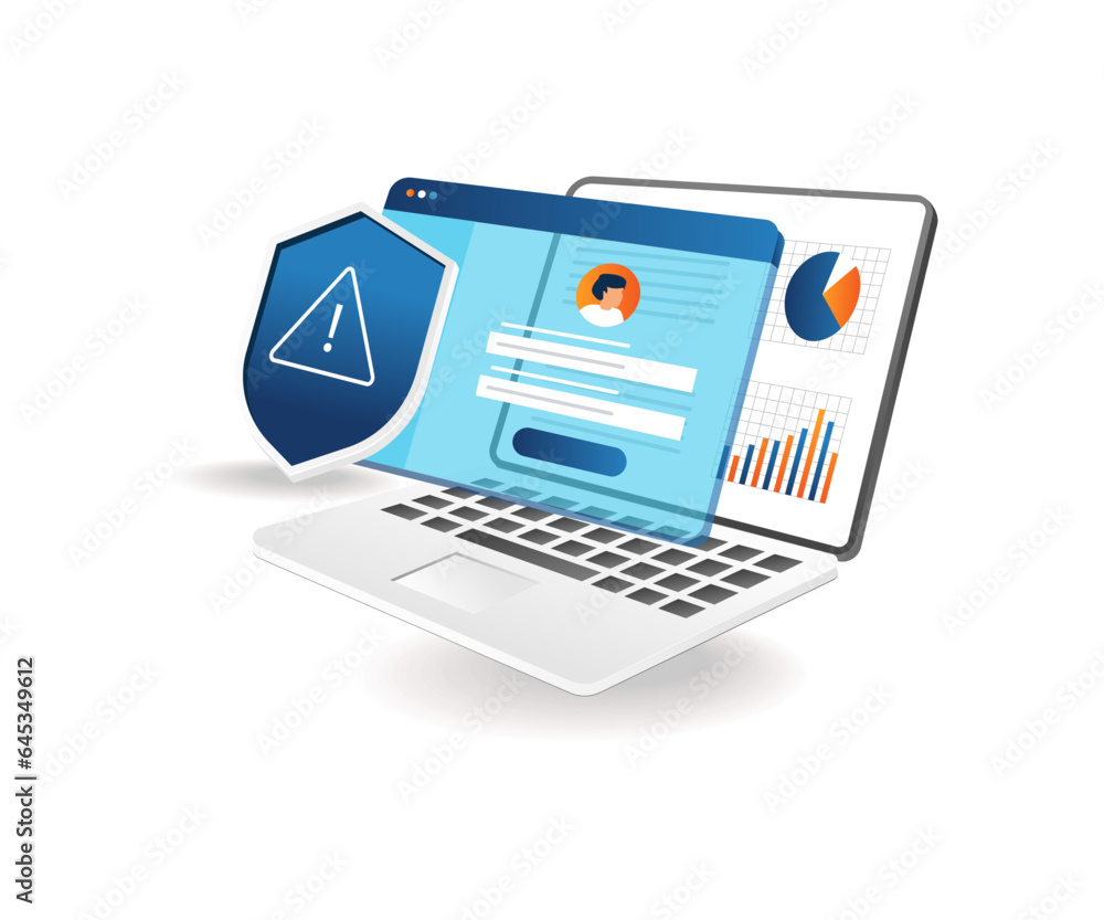 Poster Personal data account security warning