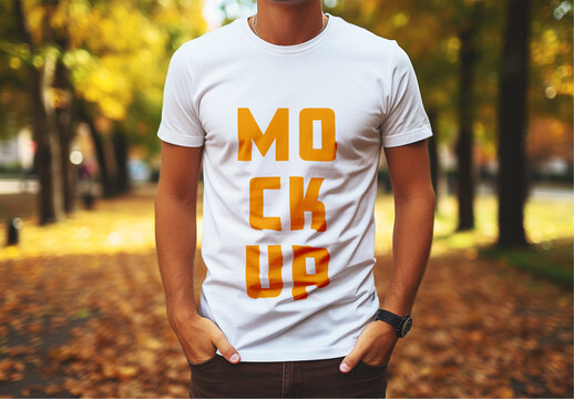 T-Shirt Mockup. Ai Generative