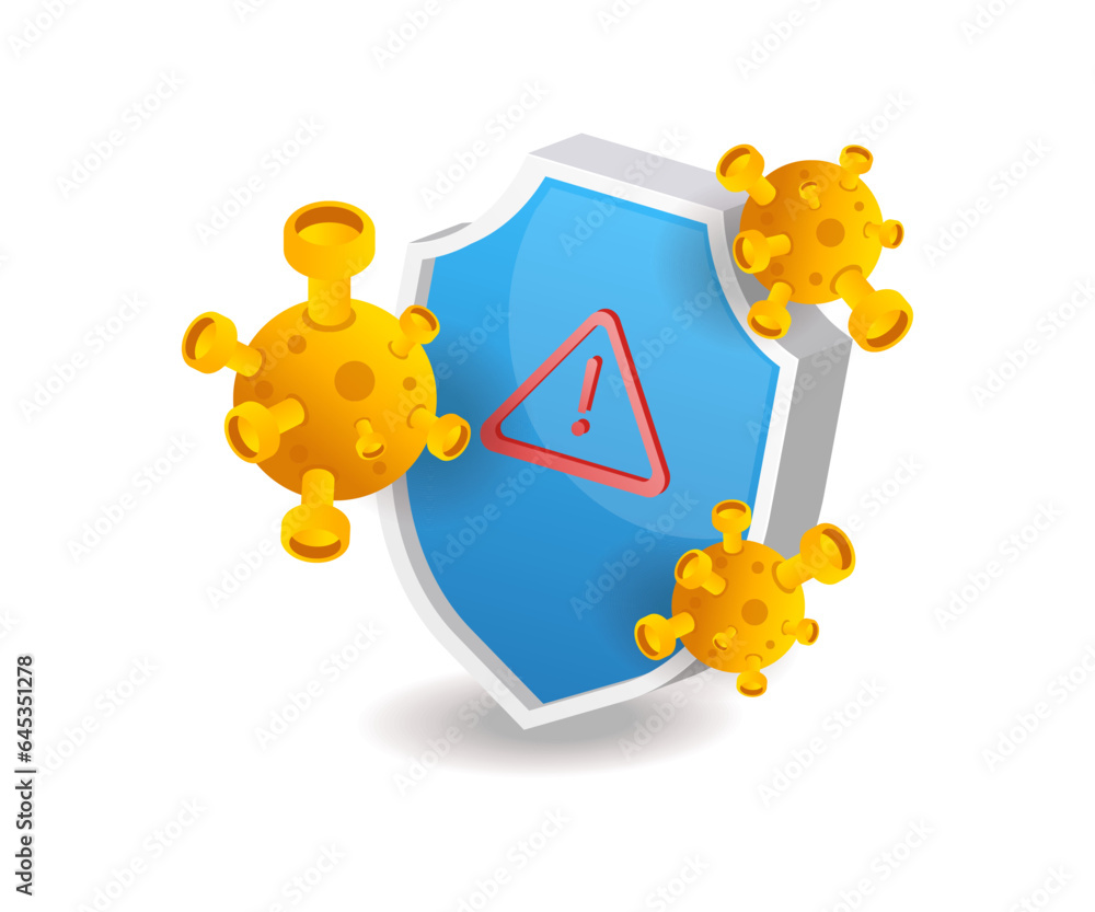 Poster Malware viruses attack system security