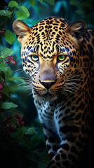 leopardo em habitat natural 