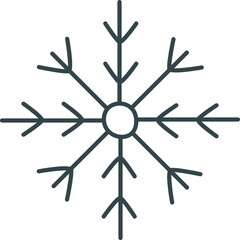Snowflake Lined Icon
