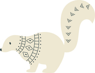 Ferret With Scandinavian Pattern