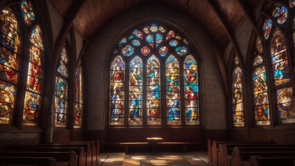 An interior of church