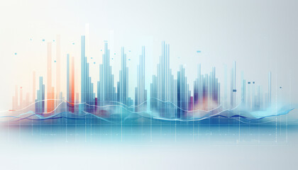 global financial growth and technological connectivity in a futuristic cityscape,dynamic skyline represents the epitome