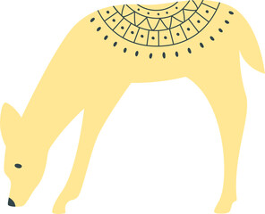 Deer With Scandinavian Pattern