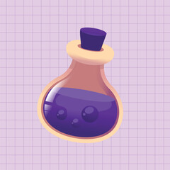 Halloween Potion Toxic Cute Illustration