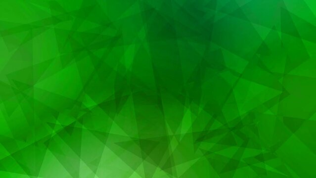 abstract green geometric animate footage background. 4k