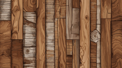 Natural wooden texture background. vector illustration.