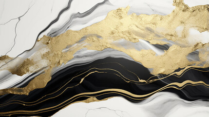 marmore linhas pretas  e dourado luxo 