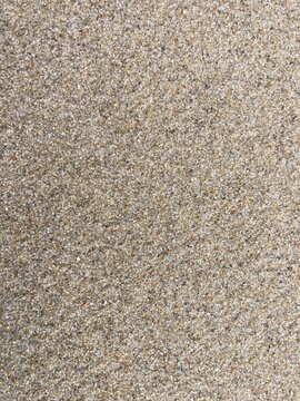 Uniform sand surface on the beach