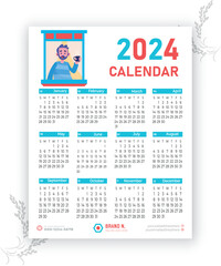 2024 Calendar Template.