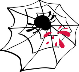 spiderweb halloween vector graphic