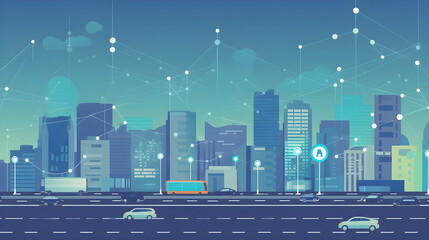 Smart City, Cityscape, Futuristic Cityscape, Generative AI