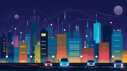 Smart City, Cityscape, Futuristic Cityscape, Generative AI