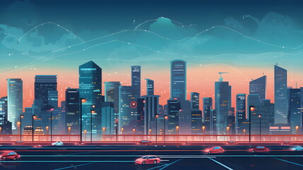 Smart City, Cityscape, Futuristic Cityscape, Generative AI