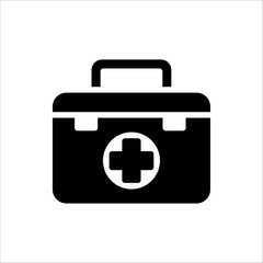 first aid box icon. isolated on white background