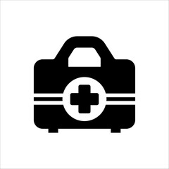 first aid box icon. isolated on white background