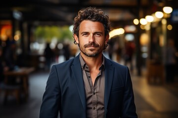 Obraz premium Confident Entrepreneur With A Winning Mindset, Generative AI 