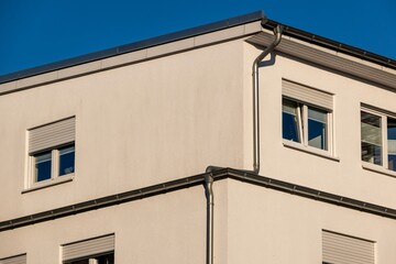 section facade of a modern building