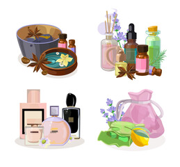 Collection of Illustrations of Aromatic Accessories