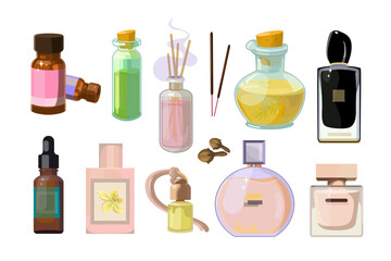 Collection of Illustrations of Aromatic Accessories