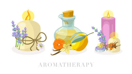 Collection of Illustration of Aromatic Candles