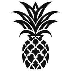 Pineapple symbol icon flat vector