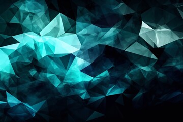 A vibrant abstract background with blue triangles