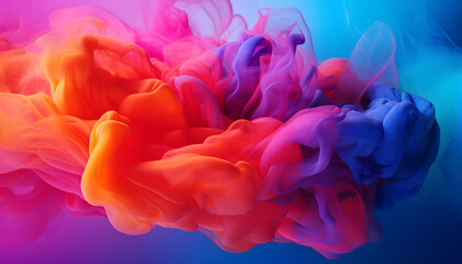 Obraz premium An abstract wave neon gradient background