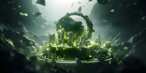 Obraz premium Green recycling concept