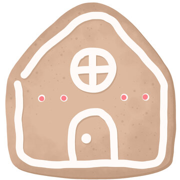 Sweet house-shaped baked goods for Christmas and cold days.