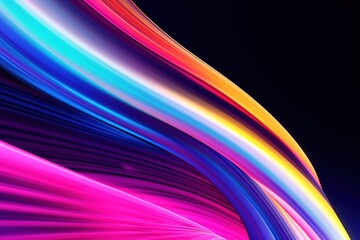 abstract futuristic background with pink blue glowing neon moving high speed wave lines and bokeh lights. Data transfer concept Fantastic wallpaper,