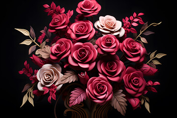 sculpted rose arrangement