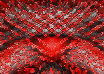 shades of red diagonal pattern on a grey background